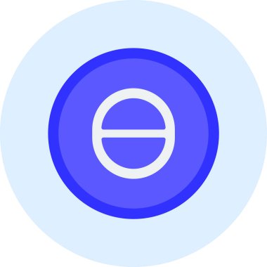 Teta. Web simgesi basit illüstrasyon