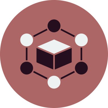 Engelleme zinciri. Web simgesi basit tasarım