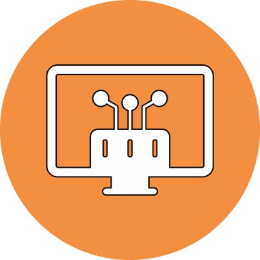 Api. Web simgesi basit illüstrasyon