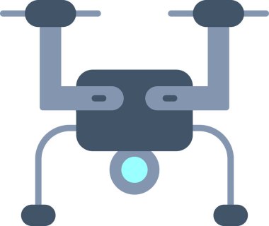 Drone simgesi, vektör illüstrasyonu basit tasarım