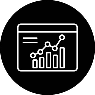 düz biçimli analiz iş veri simgesi