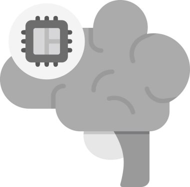 Zeka simgesi vektör illüstrasyon tasarımı