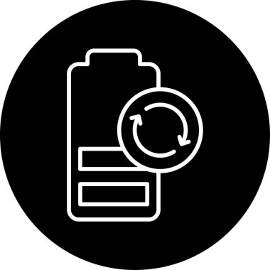 Basit Yenileme simgesi, illüstrasyon tasarımı