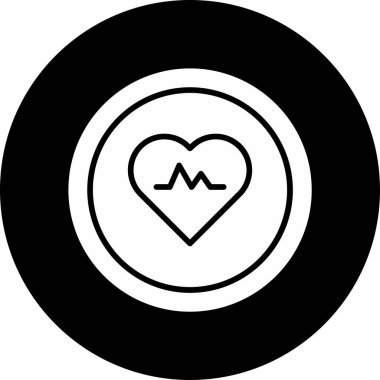 Kalp. Web simgesi basit illüstrasyon 