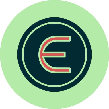 Epsilon web simgesi vektör illüstrasyonu