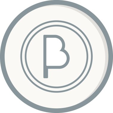 Beta harf simgesi, vektör illüstrasyonu