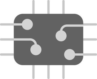 Çip simgesi vektör illüstrasyon tasarımı