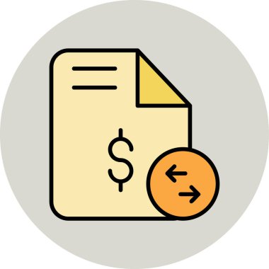 Aktarımsal veri simgesinin renk vektör illüstrasyonu