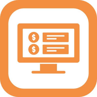 Fiyat web simgesi vektör illüstrasyonu