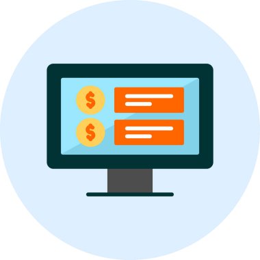 Fiyat web simgesi vektör illüstrasyonu