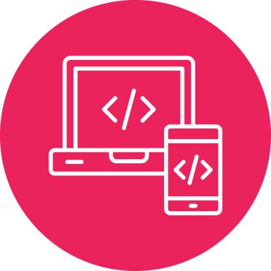 Tepkili Web simgesi vektör illüstrasyonu