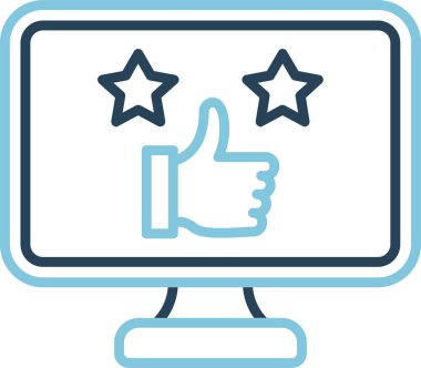 good review web icon vector illustration