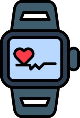 smartwatch simgesi, vektör illüstrasyonu basit tasarım