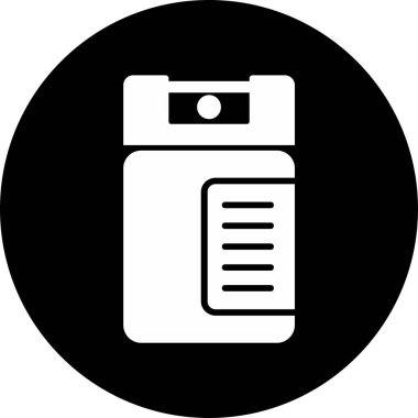 biber gazı web simgesi vektör illüstrasyonu