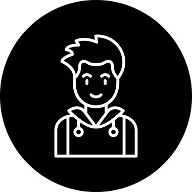 Evlat. Web simgesi basit illüstrasyon