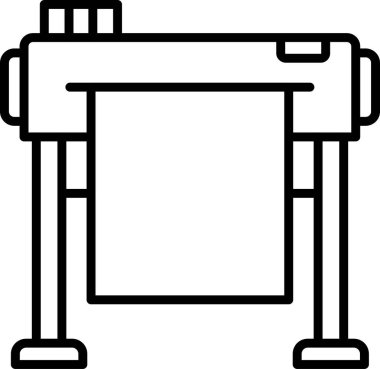 Kesilen belge için ofis aygıtı, basit vektör tasarımı