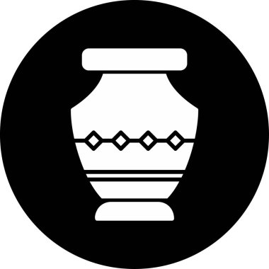 Vazo. Web simgesi basit illüstrasyon