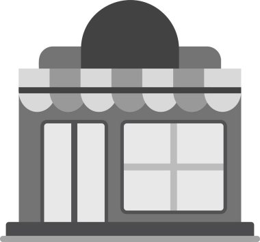 Dükkanı bina simgesini, basit tarzı