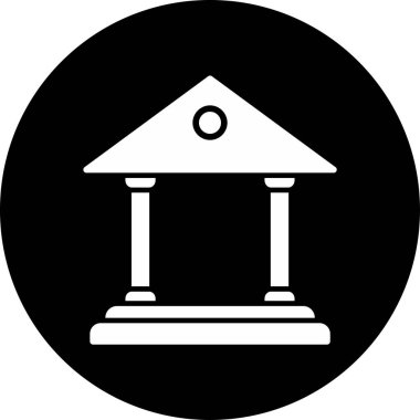 Banka web simgesi basit illüstrasyon 