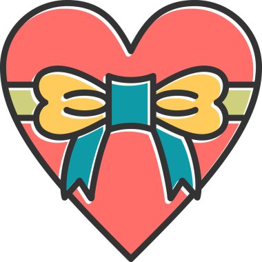 Kurdele yayı. Web simgesi basit tasarım