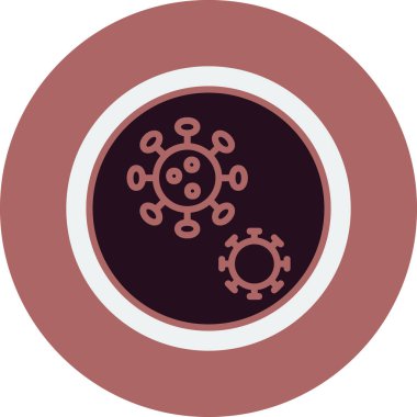 Mikroplar. Web simgesi basit illüstrasyon