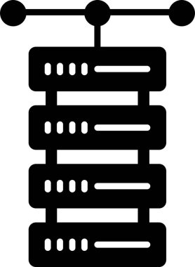 veritabanı simgesi, vektör illüstrasyonu basit tasarım