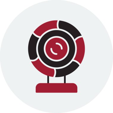 webcam simgesi, vektör illüstrasyonu