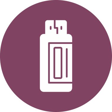 Pen Drive 'da. Web simgesi basit illüstrasyon 