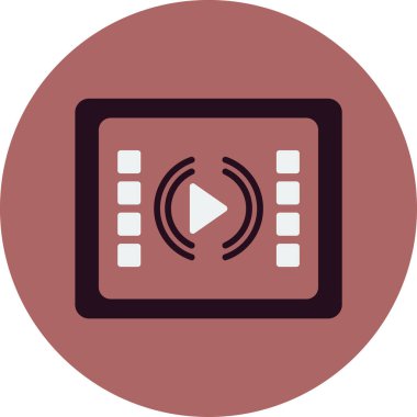 Akıyor. Web simgesi basit illüstrasyon