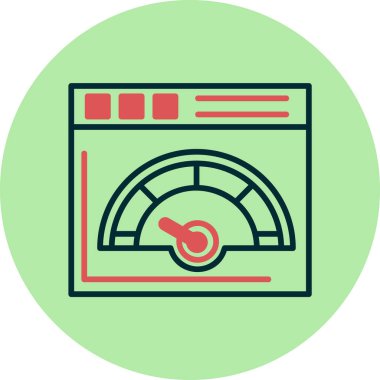 hız dometresi vektör illüstrasyonuName