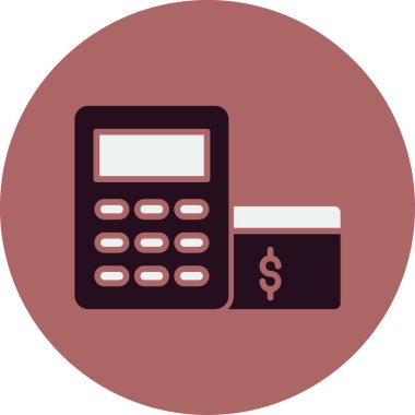 Basit hesap makinesi vektör illüstrasyonu