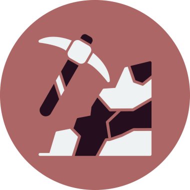 Madencilik ağ ikonu vektör çizimi