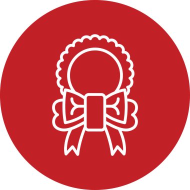 Kurdele yayı. Web simgesi basit illüstrasyon