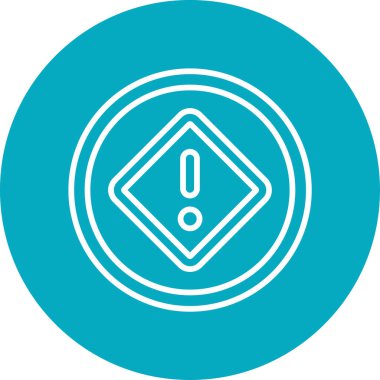 Dikkat, ünlem işareti simgesi, vektör tasarımı