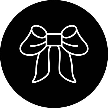 Kurdele yayı. Web simgesi basit illüstrasyon