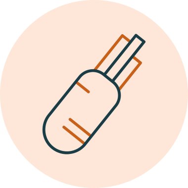 Daikon Turp Simgesi, Vektör Resimleri Beyaz Arkaplanda İzole Edildi 