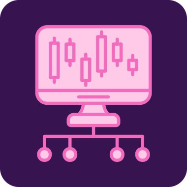 İş Yatırım simgesinin vektör illüstrasyonu