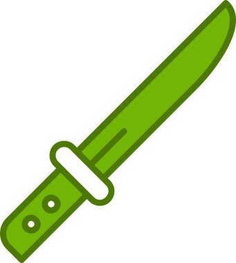 Basit ağ bıçağı simgesi düz vektör 