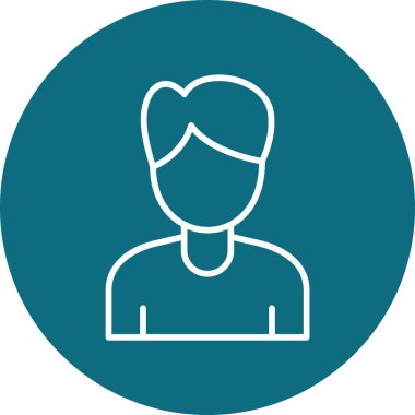 Çalışan. Web simgesi basit illüstrasyon