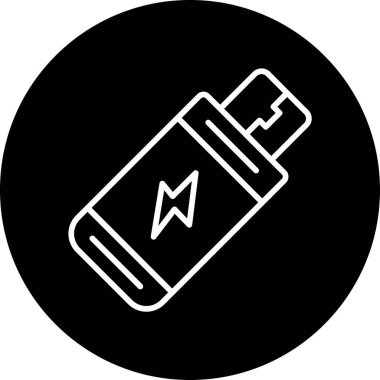 usb simgesi işaret vektör illüstrasyonu