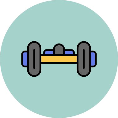 hoverboard simgesi, vektör illüstrasyonu basit tasarım