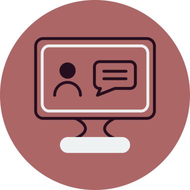 Online eğitim. Web simgesi basit tasarım