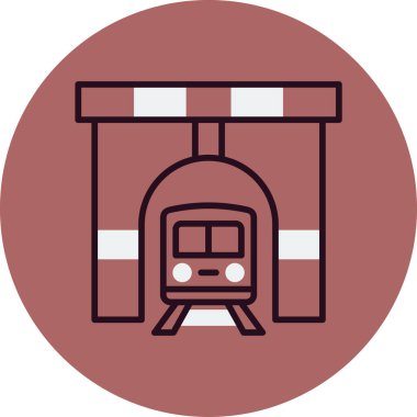 Tünel ağ simgesi vektör çizimi 