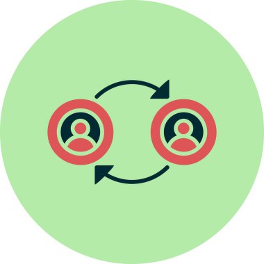 Peer Web simgesi vektör illüstrasyonuna aktar