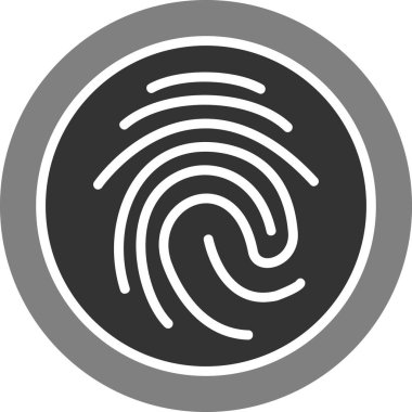 Biyometrik ağ simgesi vektör çizimi