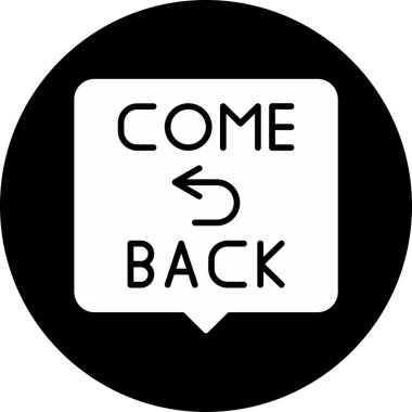 Geri Dön Simge Vektör Resimleri Beyaz Arkaplanda İzole Edildi