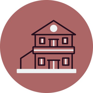 Malikane. Web simgesi basit illüstrasyon