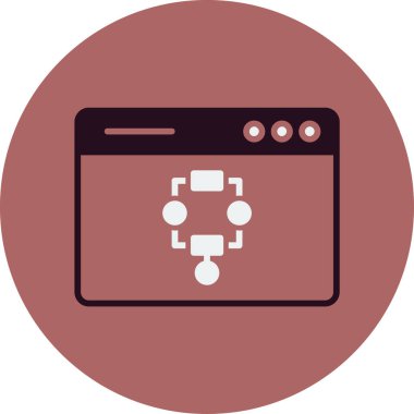 algoritma web simgesi vektör illüstrasyonu