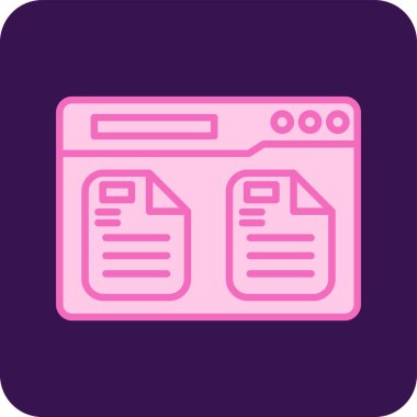 Dosya Kaşifi. Web simgesi basit illüstrasyon 