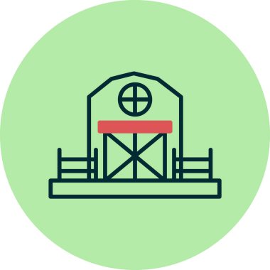 Açılmış Simge Vektör İllüstrasyonu Beyaz Arkaplanda İzole Edildi 